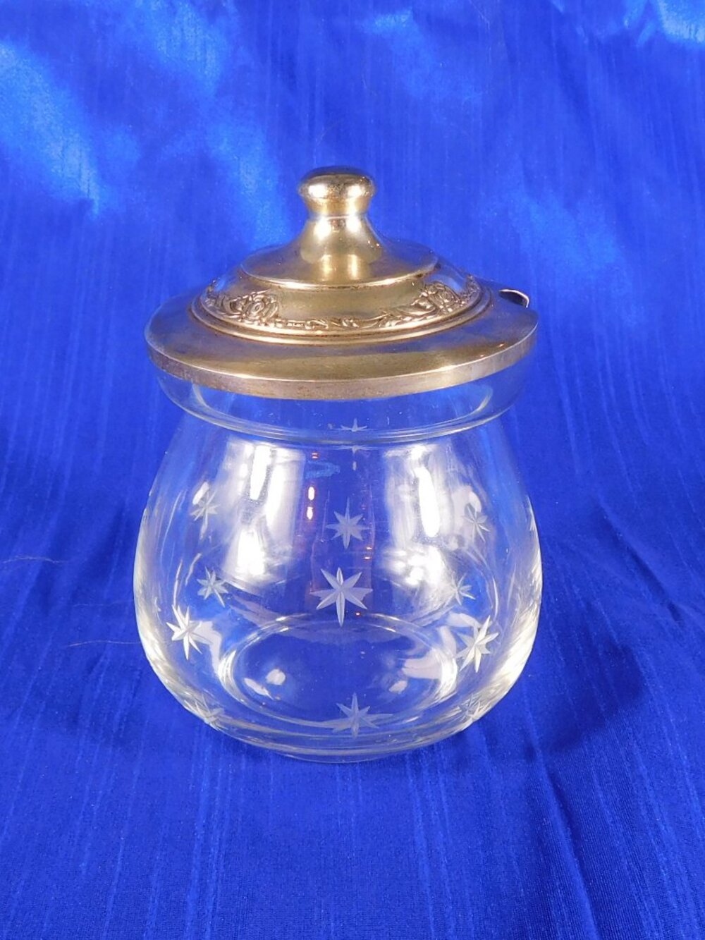 Clear Glass Jelly Jar or Honey Pot with Metal Lid # 27811